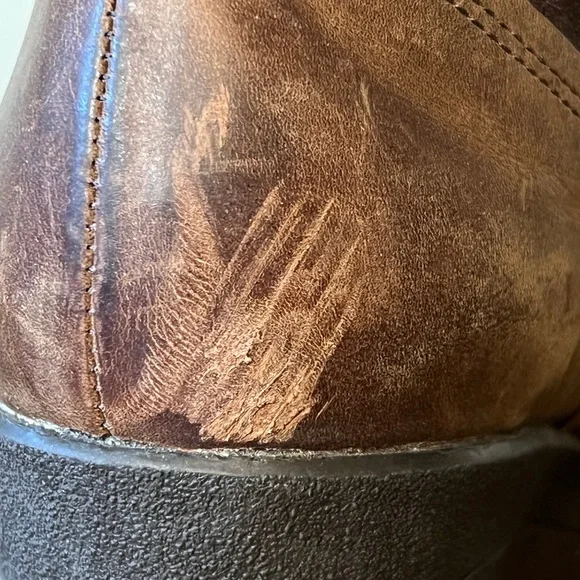 Ugg Emalie brown wedge leather booties - Picture 5 of 10